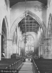 St Mary's Church, Interior c.1885, Lancaster