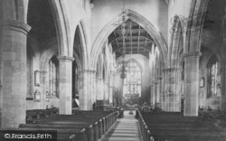St Mary's Church, The Nave East c.1885, Lancaster