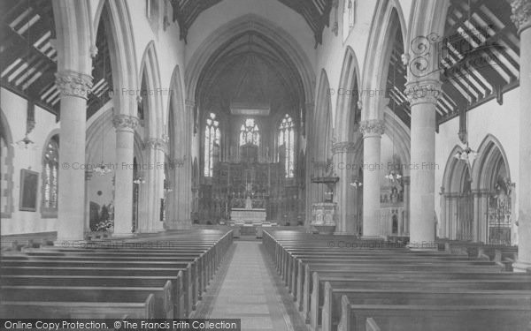 Photo of Lancaster, St Peter's Roman Catholic Church Interior 1912