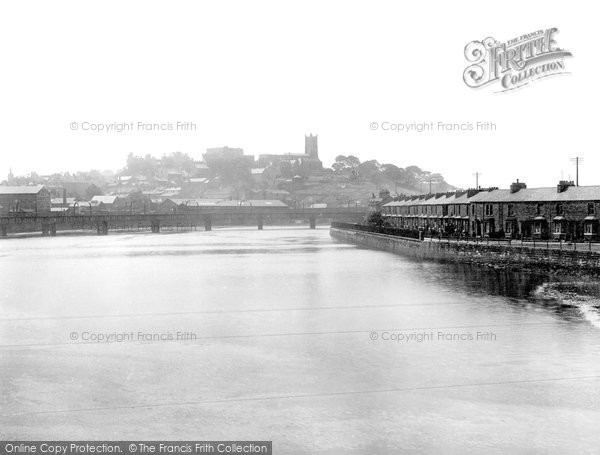 Photo of Lancaster, The River Lune From Skerton Bridge 1918