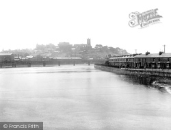 The River Lune From Skerton Bridge 1918, Lancaster