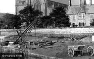 Timber Yard And Crane c.1885, Lancaster