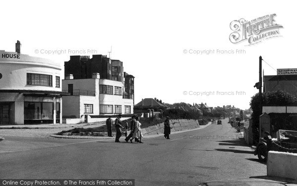 Photo of Lancing, Brighton Road c.1955