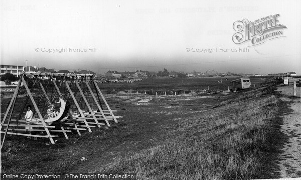 Photo of Lancing, Children's Playground and Green c1960