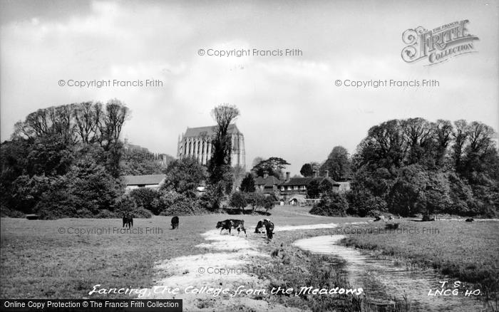 Photo of Lancing College, The College From The Meadows c.1955
