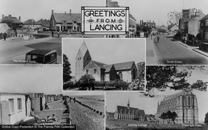 Photo of Lancing, Composite c.1955