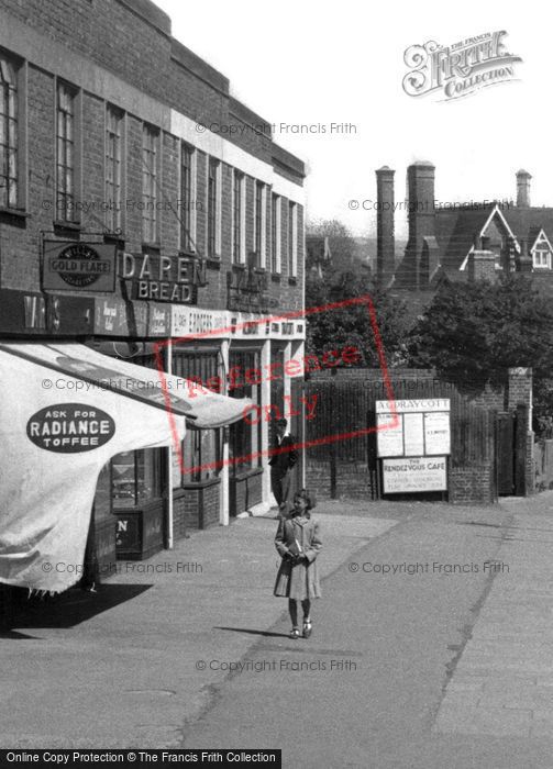 Photo of Lancing, Girl In South Street c.1955