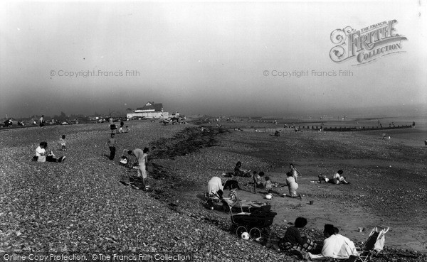 Photo of Lancing, The Beach c.1960