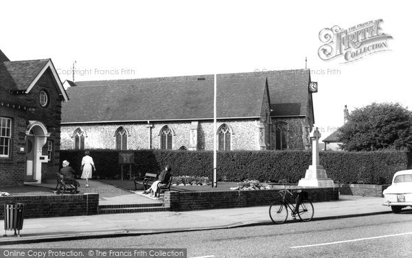 Photo of Lancing, The Church And War Memorial c.1960