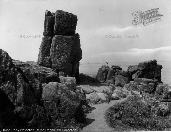 Photo of Land's End, And Longships Lighthouse 1928