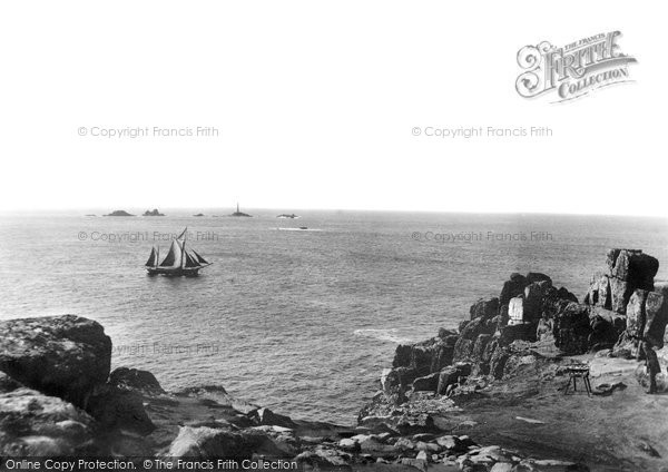 Photo of Land's End, And The Longships 1890