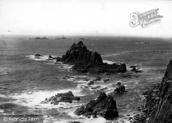 Armed Knight Rocks And Longships Lighthouse 1893, Land's End