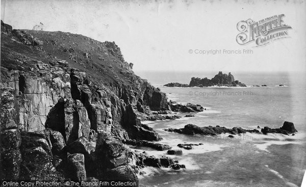 Photo of Land's End, Armed Knight Rocks c.1871