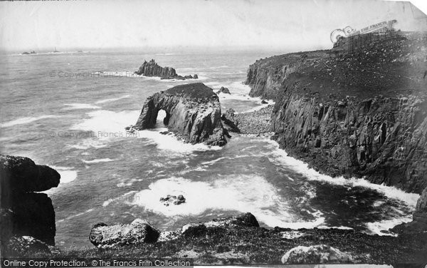 Photo of Land's End, Armed Knights And Enys Dodnan c.1875