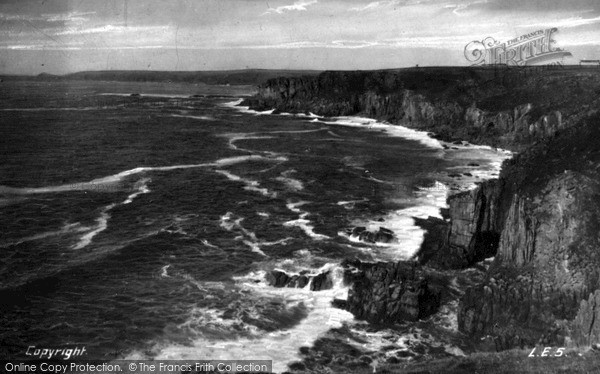 Photo of Land's End, Cape Cornwall c.1955