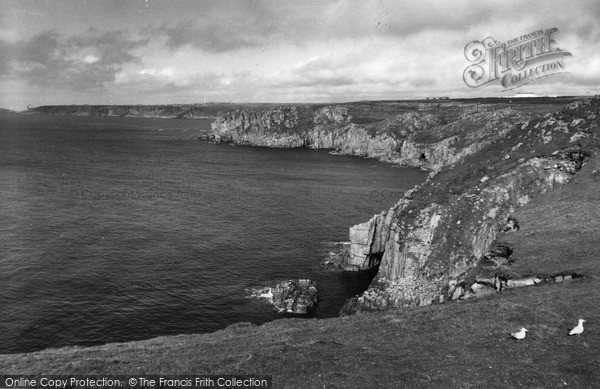 Photo of Land's End, Coastline To Cape Cornwall c.1955
