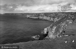 Coastline To Cape Cornwall c.1955, Land's End