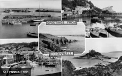 Composite, Greetings From Cornwall c.1955, Land's End