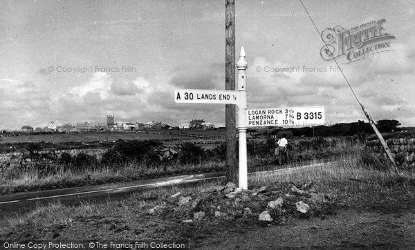 Photo of Land's End, First And Last Signpost c.1955