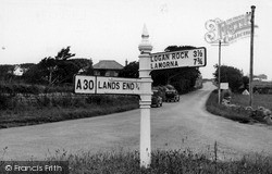 First And Last Signpost In England c.1955, Land's End