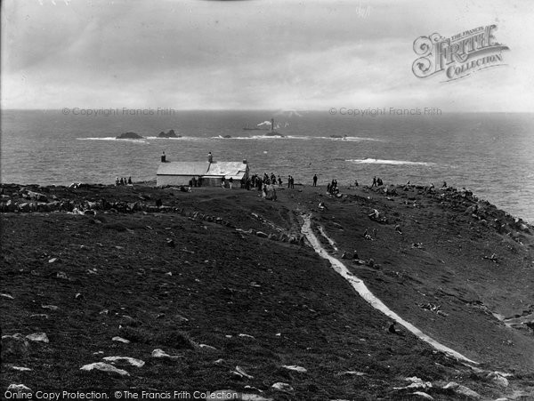 Photo of Land's End, Last House And Longships Showing Scilly Isles 1927