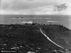 Last House And Longships Showing Scilly Isles 1927, Land's End