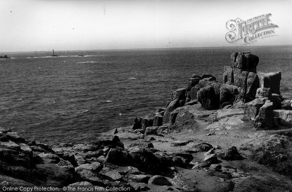 Photo of Land's End, Longships Lighthouse And Land's End Point c.1955