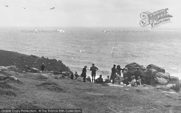 Photo of Land's End, Picnic On The Cliff 1927