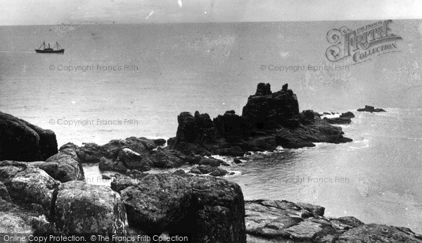 Photo of Land's End, The Armed Knights c.1955