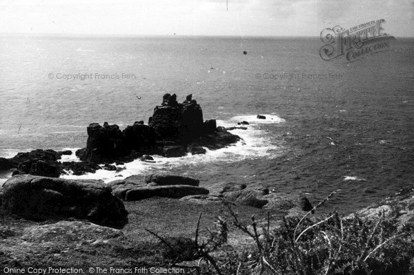 Photo of Land's End, The Armed Knights Rocks c.1955