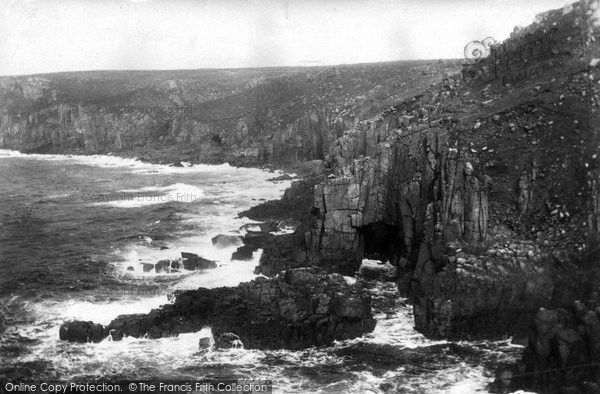 Photo of Land's End, The Cavern 1908
