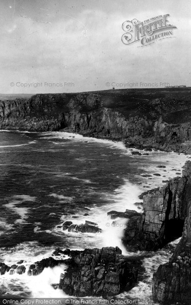 Photo of Land's End, The Coast And Caves c.1955