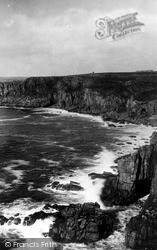 The Coast And Caves c.1955, Land's End