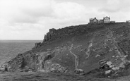 The Hotel From Valley Rocks c.1955, Land's End
