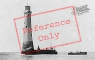 Wolf Rock Lighthouse And Boat c.1891, Land's End