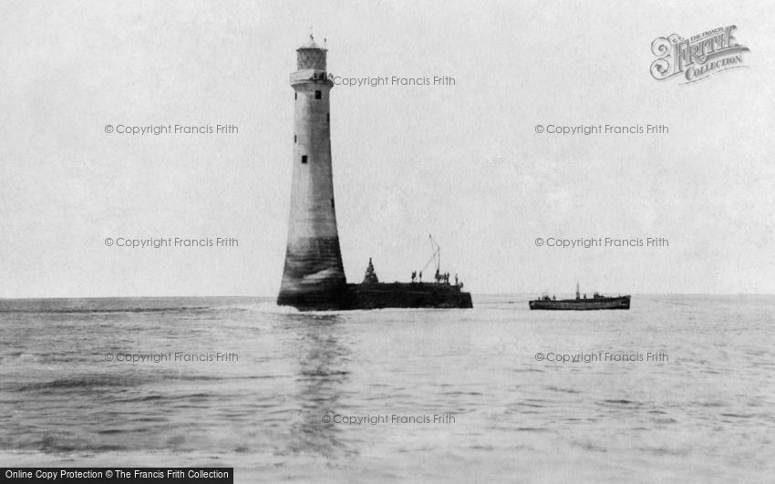 Land's End, Wolf Rock Lighthouse c1891