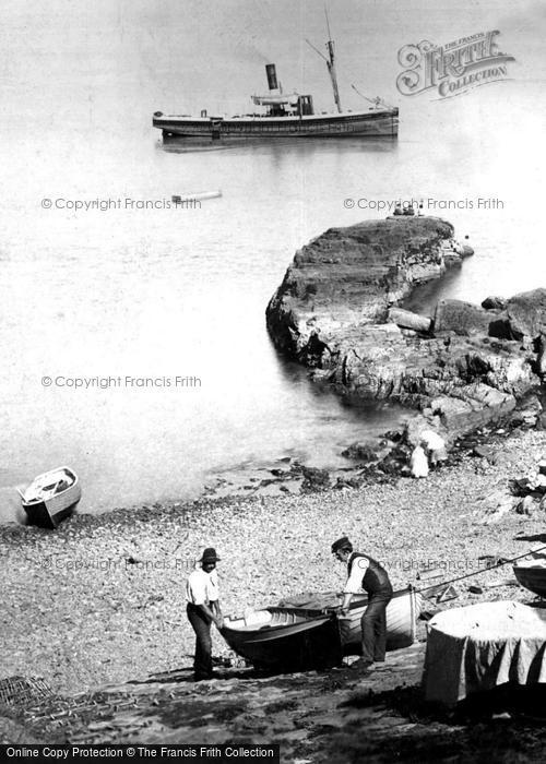 Photo of Landewednack, Boatmen In Church Cove c.1900