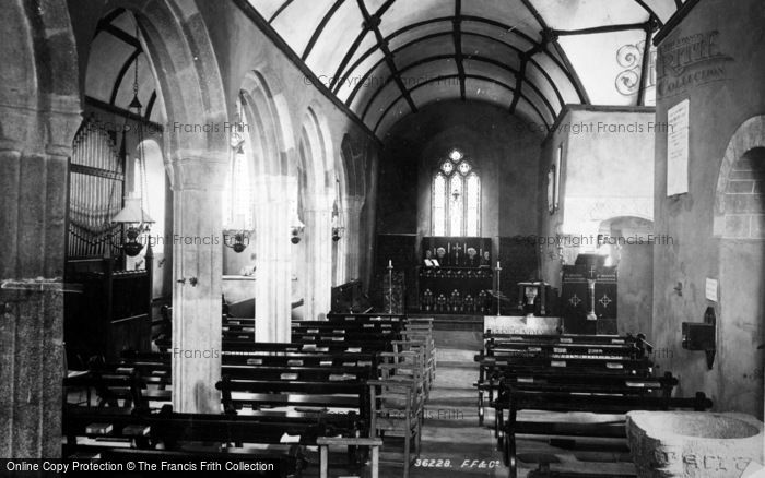 Photo of Landewednack, Church Interior c.1883