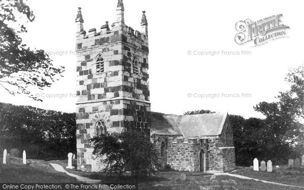 Photo of Landewednack, St Wynwallow's Church c.1883