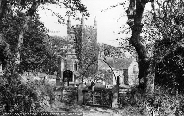 Photo of Landewednack, St Wynwallow's Church c.1955