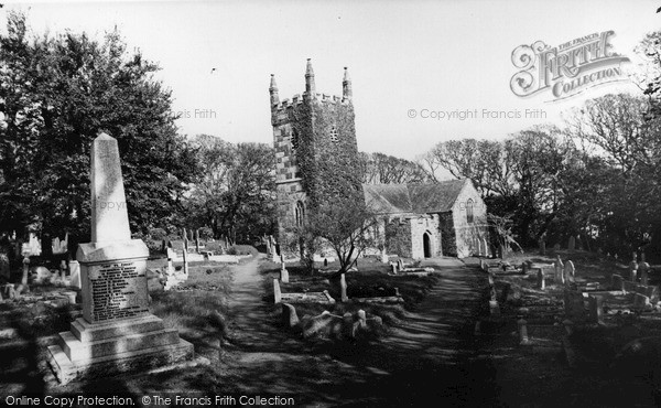 Photo of Landewednack, St Wynwallow's Church c.1960