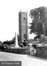 Landrake, St Michael's Church and War Memorial c1960