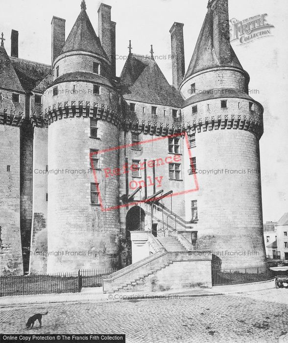 Photo of Langeais, Chateau De Langeais, Stairs To Drawbridge c.1935