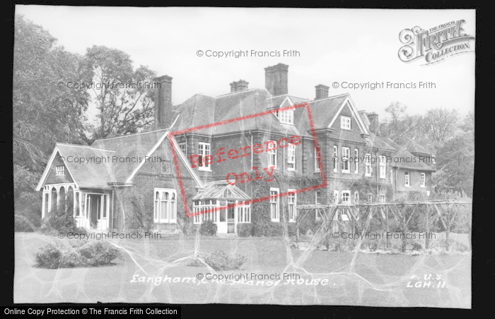 Photo of Langham, The Manor House c.1955