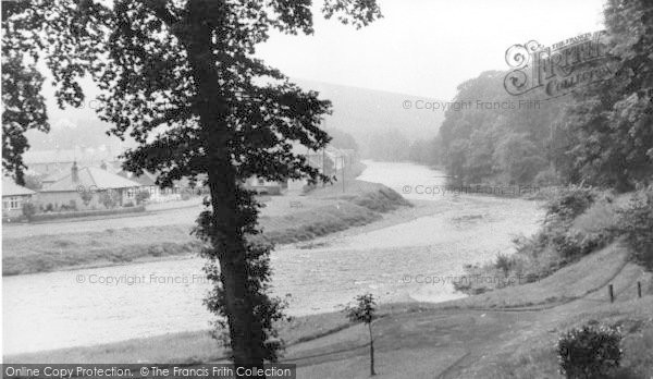 Photo of Langholm, The Park And River Esk c.1955