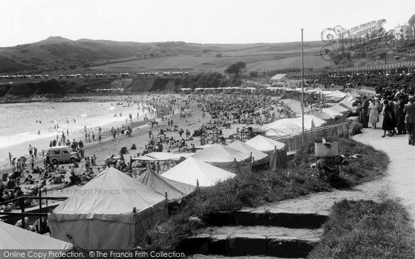 Photo of Langland, Bay, The Beach c.1955