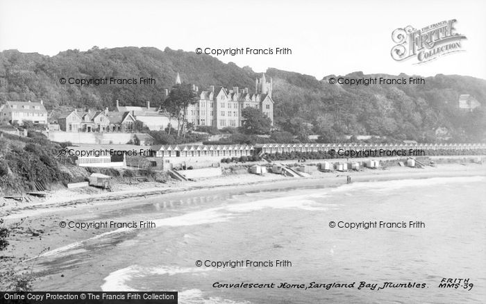 Photo of Langland, Bay, The Convalescent Home c.1955