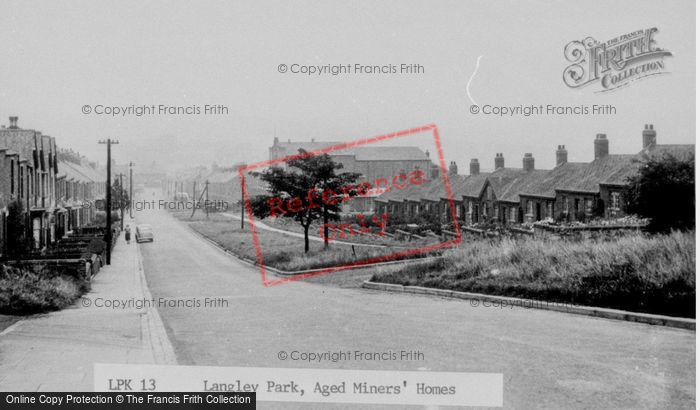 Photo of Langley Park, The Aged Miners' Homes c.1955
