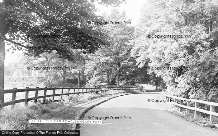 Photo of Langley Park, The Old Road c.1960