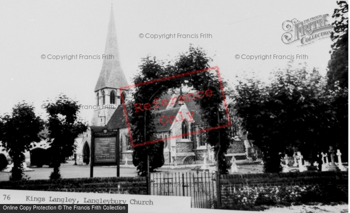 Photo of Langleybury, St Paul's Church c.1965